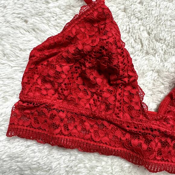 Red Lace Bralette S Small Xhilaration - Picture 3 of 6